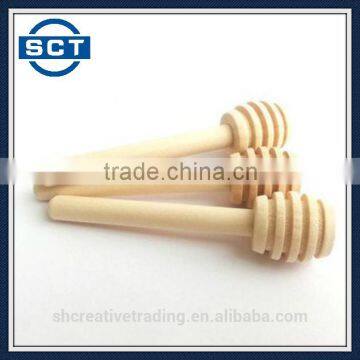 Natural Wood Honey Dipper Sticker 8cm and 10cm