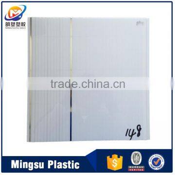 Laminate and hot stamp and print plastic false ceiling pvc board for ceiling decoration