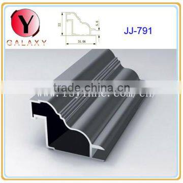 Decorative aluminium kitchen cabinet frame combination