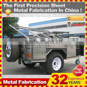 2014 hot sell hard floor off road rear fold camping trailer,china manufacturer with oem service