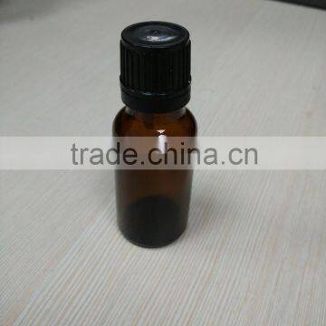 15ml Amber Glass Essential Oil Bottle with Plastic Cap