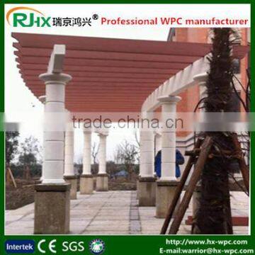 Eco-friendly composite plastic deck for house balcony gazebo pergola