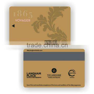 PVC Gold Hotel Welcome Card Membership VIP Card