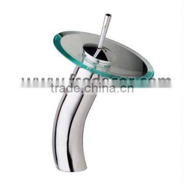 Australian Standard Round Glass Spout Bathroom Mixer Taps