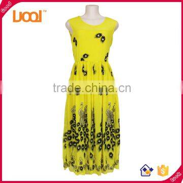 new patterns woman simple fashion flower dress model ladies casual dress                        
                                                Quality Choice