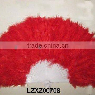 RED decorative marabou feather fans LZXZ00708