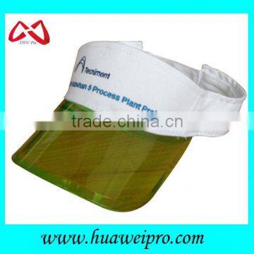 Newest summer pvc sun visor plastic visor golf visor wholesale custom design