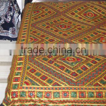 Embroidery Thread-work Handcrafted Bed Sheet Beddings