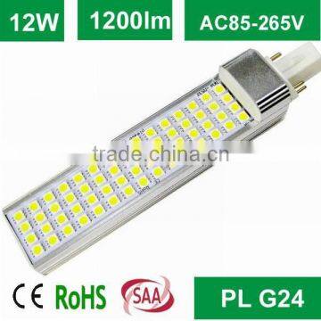 2014 new design g24 led pl plug bulb light 12w