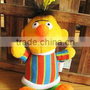 Lusesame street bert plush doll ornament hook keychain toy