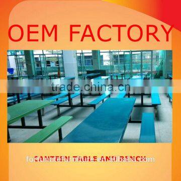 Restaurant Set Specific Use and Modern Appearance Canteen Tables and Bench