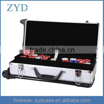 Aluminum Rolling Poker Chip Metal Case With Locks ZYD-HZMpcc008