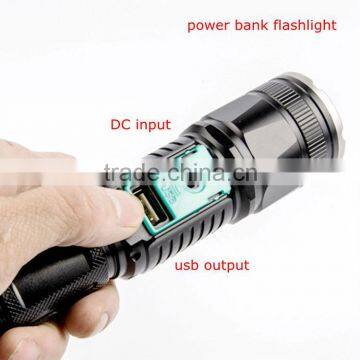 POPPAS 6620 USB Power Bank Rechargeable Zoom Led Flashlight photo-2