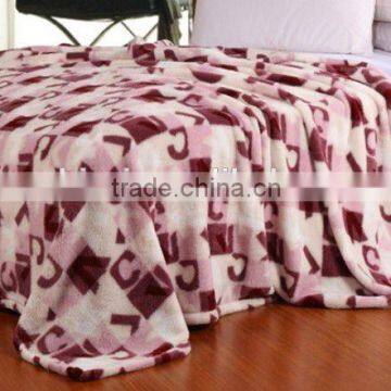 100% polyester king size coral fleece blanket
