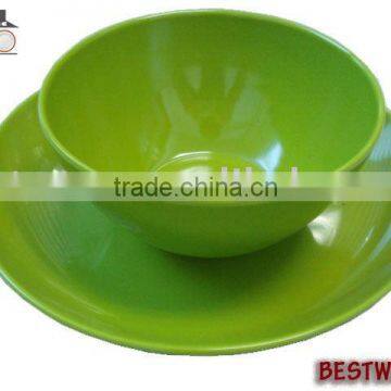 Melamine 2 Pcs Color Dinnerware Set, Melamine Plate Bowl
