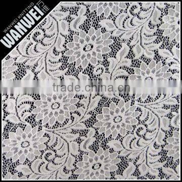 Chrysanthemum flower elastic bright fabric manufactur selling spandex nylon lace fabric wholesale K-166