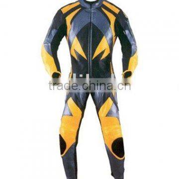 Mens Professional Motorcycle Leather Racing Suit