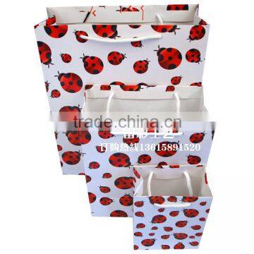 2016 newest flower printed paper bag, gift bag