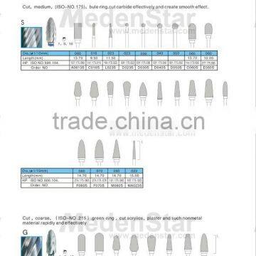 High quality dental HP.Carbide cutters many models