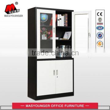 High Quality up Glass Door and Down Metal Door Filing Cabinet photo-2