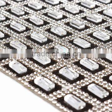 yiwu xiumao Alibaba Wholesale rhinestone mesh trimming diamond mesh wrap roll sparkle rhinestone ribbon in