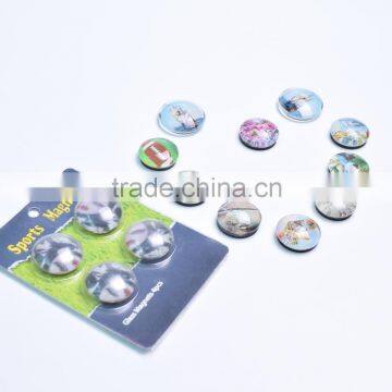 high quality promotional gifts custom glass dome fridge Magnet