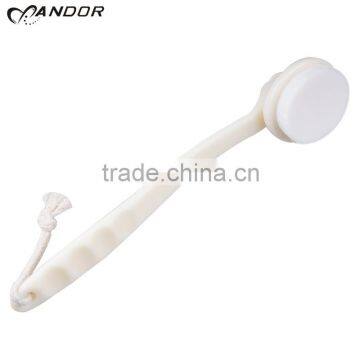 White jade color detachable long plastic handle woman body back brush