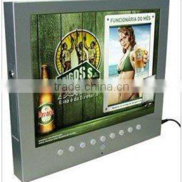 15 inch LCD advertising player, 15 inch nine buttons motion sensor lcd advertising player