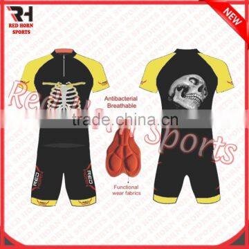 Skeleton Cycling Kits, Sublimated Biking Uniform, Italian Ink Used