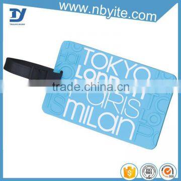 machine made marvellous pvc luggage tag for travel agency