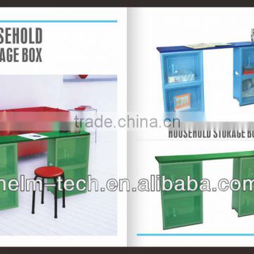 Multifunction Plastic Storage Office Desk