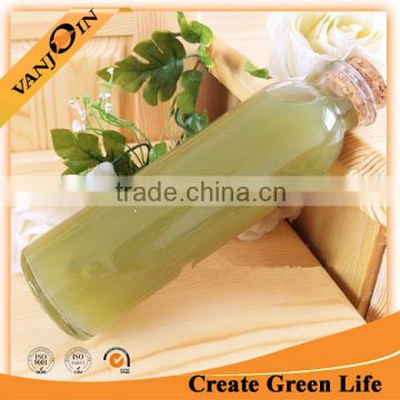 Food Grade 300ml Glass Beverage Bottle With Cork Lid