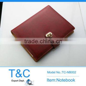 PU cover notebook with logo A4/A5/A6 all size