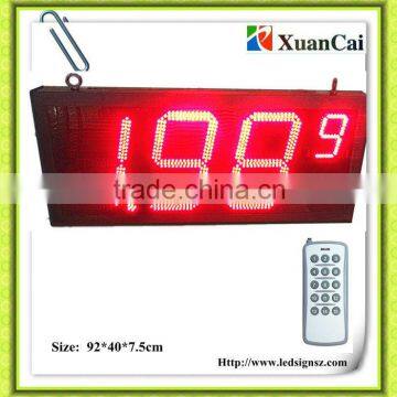 12 inch Red color RF remote control single side LED oil price