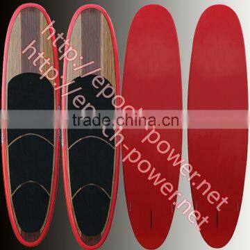 All Rounder timber Stand Up Paddleboard Package 10 feet 10.6 feet 11.4 feet Timber Red SUP