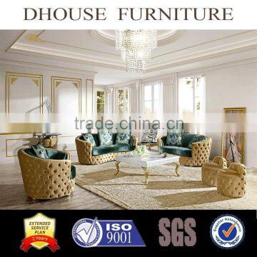 european new classic italian chesterfield design fabric sofa set AL033