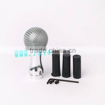 Brand New Universal Auto Silver Carbon Fiber Manual Gear Knobs for Sell