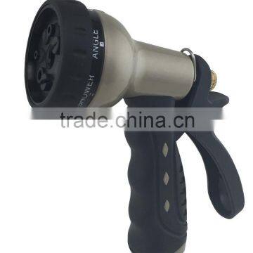 6 Patterns Metal Garden Hose Nozzle Garden Spray Gun