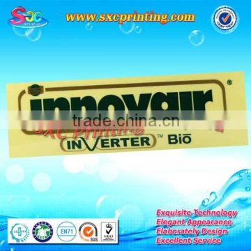 Factory supply hard plastic sticker, printing plastic sticker and plastic brand logo sticker