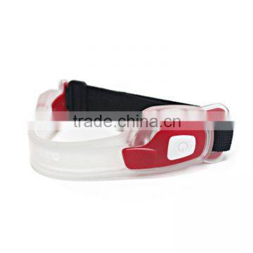 3 Light Modes 100% Brightness Fast Flash and Slow Flash Safety Reflective Belt Arm Strap Night Running LED Armband Lights photo-5