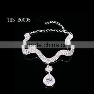 2016 New wholesale colored rhinestone charm bracelet women bracelets