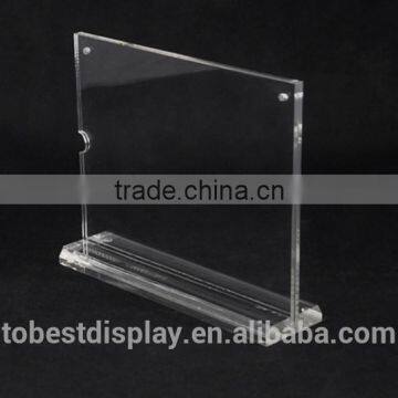 comnized beauty designed acrylic restaurant menu display stand, menu holder