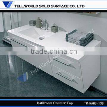 2014 New Classic Bathroom Vanity Unit with Marble Top