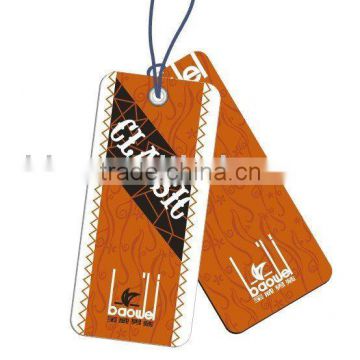 Custom design Garment Hangtag Label with string seal