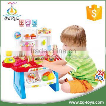 34pcs electric kids supermarket play set