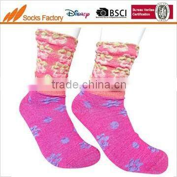 200N women's fashion cotton socks with wrinkled welt