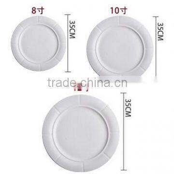 Porcelain Dinner White Round Flat Plate&dish for Wedding photo-3