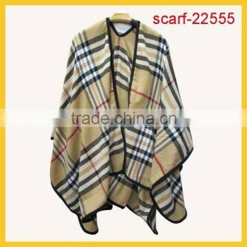 2015 new fashion large oversize winter blanket tartan plaid scarf