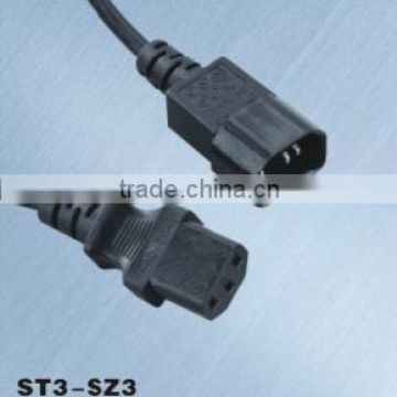 IEC C13 to C14 comptuter power cord