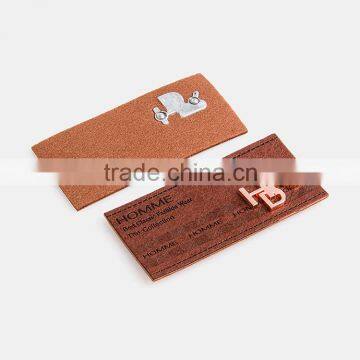 Popular Fashion Debossed Printing Brand Leather Patches for Man photo-6